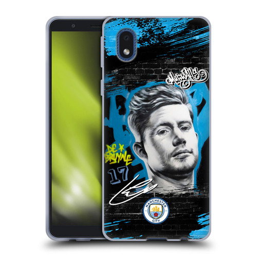 Manchester City Man City FC Graffiti Collection by Murwalls Kevin De Bruyne Soft Gel Case for Samsung Galaxy A01 Core (2020)