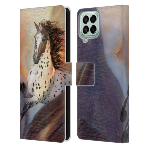 Simone Gatterwe Horses Wild 2 Leather Book Wallet Case Cover For Samsung Galaxy M33 (2022)