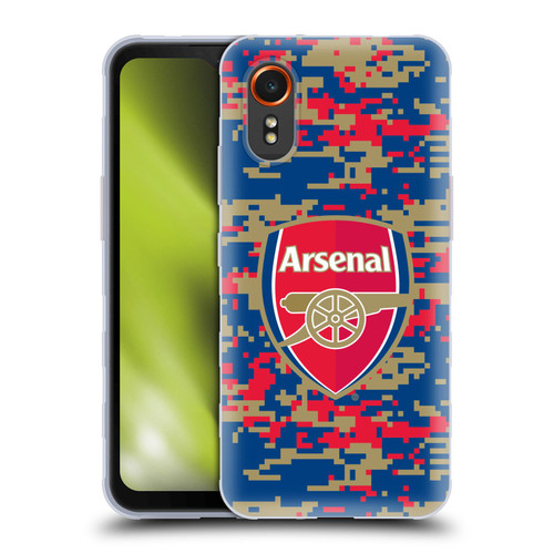 Arsenal FC Crest Patterns Digital Camouflage Soft Gel Case for Samsung Galaxy Xcover7 5G