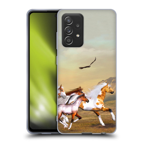 Simone Gatterwe Horses Wild Herd Soft Gel Case for Samsung Galaxy A52 / A52s / 5G (2021)