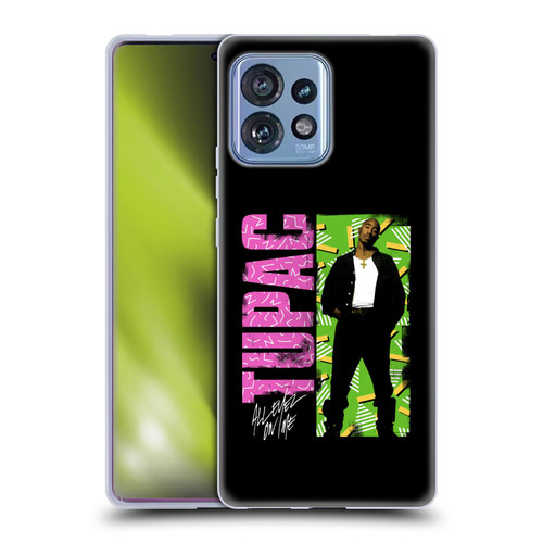 Tupac Shakur Key Art Distressed Look Soft Gel Case for Motorola Moto Edge 40 Pro