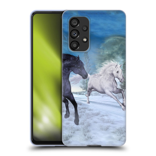 Simone Gatterwe Horses Freedom In The Snow Soft Gel Case for Samsung Galaxy A53 5G (2022)