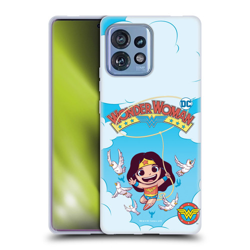 Super Friends DC Comics Toddlers Comic Covers Wonder Woman 1 Soft Gel Case for Motorola Moto Edge 40 Pro