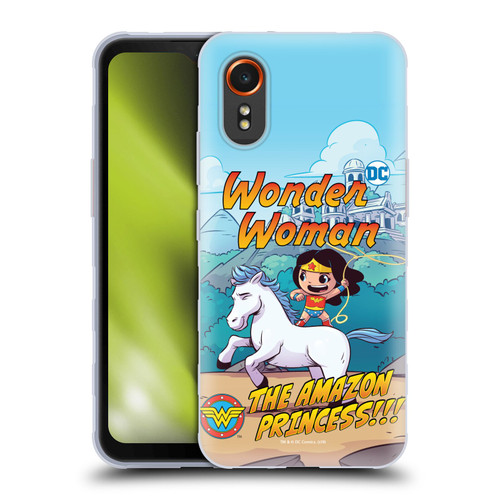 Super Friends DC Comics Toddlers Comic Covers Wonder Woman 2 Soft Gel Case for Samsung Galaxy Xcover7 5G