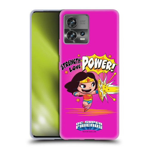 Super Friends DC Comics Toddlers Composed Art Wonder Woman Soft Gel Case for Motorola Moto Edge 30 Fusion