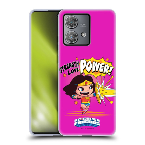 Super Friends DC Comics Toddlers Composed Art Wonder Woman Soft Gel Case for Motorola Edge 40 Neo 5G
