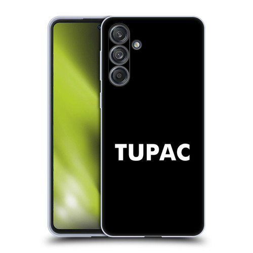 Tupac Shakur Logos Sans Serif Soft Gel Case for Samsung Galaxy M55 5G