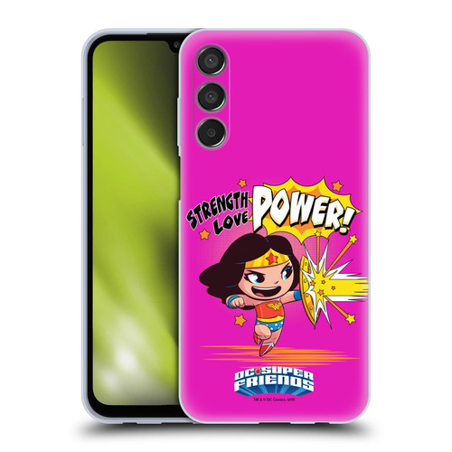 Super Friends DC Comics Toddlers Composed Art Wonder Woman Soft Gel Case for Samsung Galaxy M15/F15 5G