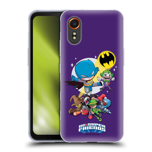 Super Friends DC Comics Toddlers Composed Art Batman Soft Gel Case for Samsung Galaxy Xcover7 5G
