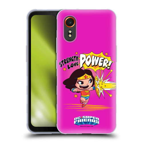 Super Friends DC Comics Toddlers Composed Art Wonder Woman Soft Gel Case for Samsung Galaxy Xcover7 5G