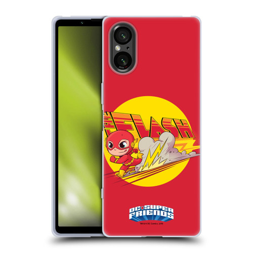 Super Friends DC Comics Toddlers Composed Art The Flash Soft Gel Case for Sony Xperia 5 V 5G