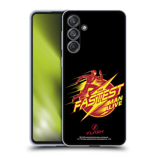 The Flash TV Series Graphics Barry Fastest Man Alive Soft Gel Case for Samsung Galaxy M55 5G