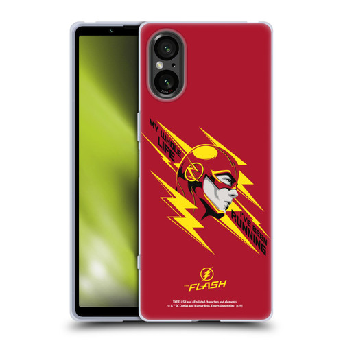 The Flash TV Series Graphics Barry Head Soft Gel Case for Sony Xperia 5 V 5G