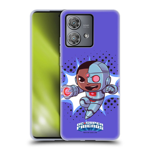 Super Friends DC Comics Toddlers 1 Cyborg Soft Gel Case for Motorola Edge 40 Neo 5G