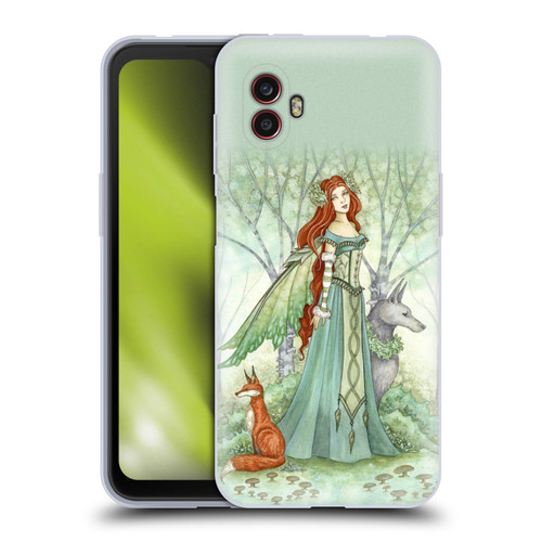 Amy Brown Magical Fairies Woodland Fairy With Fox & Wolf Soft Gel Case for Samsung Galaxy Xcover6 Pro/Pro2