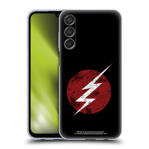 The Flash TV Series Logos Distressed Look Soft Gel Case for Samsung Galaxy M15/F15 5G