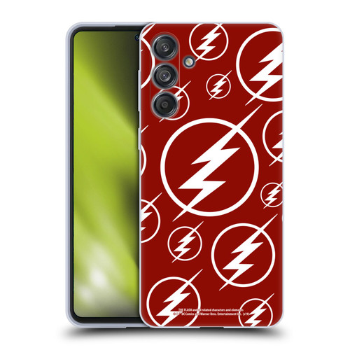The Flash TV Series Logos Pattern Soft Gel Case for Samsung Galaxy M55 5G