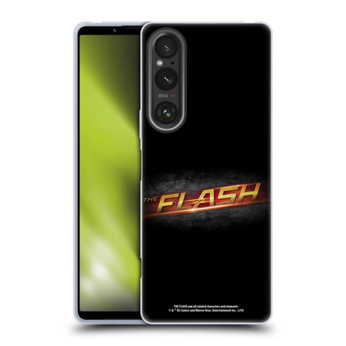 The Flash TV Series Logos Black Soft Gel Case for Sony Xperia 1 V 5G