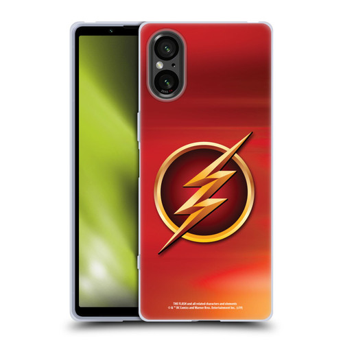 The Flash TV Series Logos Red Soft Gel Case for Sony Xperia 5 V 5G