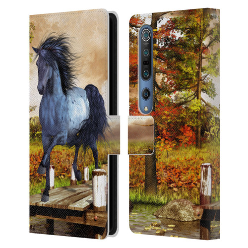 Simone Gatterwe Horses On The Lake Leather Book Wallet Case Cover For Xiaomi Mi 10 5G / Mi 10 Pro 5G