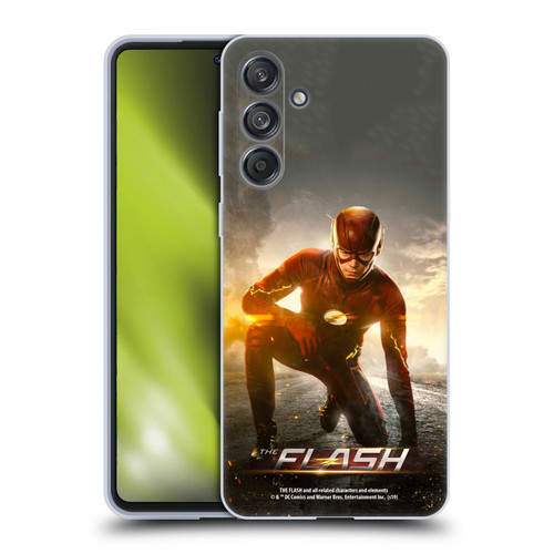 The Flash TV Series Poster Barry Kneel Pose Soft Gel Case for Samsung Galaxy M55 5G