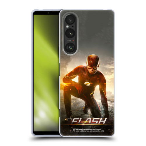 The Flash TV Series Poster Barry Kneel Pose Soft Gel Case for Sony Xperia 1 V 5G