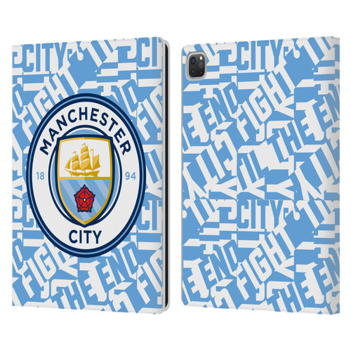 Manchester City Man City FC Graphics Sky Blue Pattern Fight Leather Book Wallet Case Cover For Apple iPad Pro 13 M4 2024