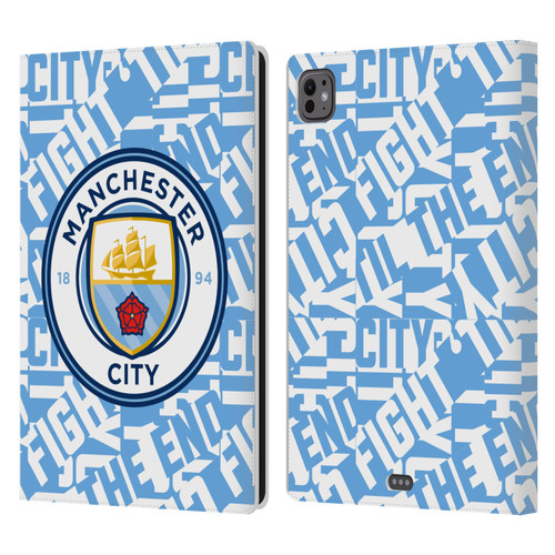 Manchester City Man City FC Graphics Sky Blue Pattern Fight Leather Book Wallet Case Cover For Apple iPad Pro 11 M4 2024