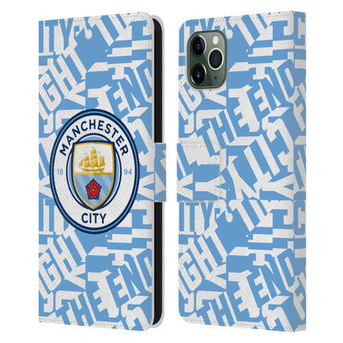 Manchester City Man City FC Graphics Sky Blue Pattern Fight Leather Book Wallet Case Cover For Apple iPhone 11 Pro Max