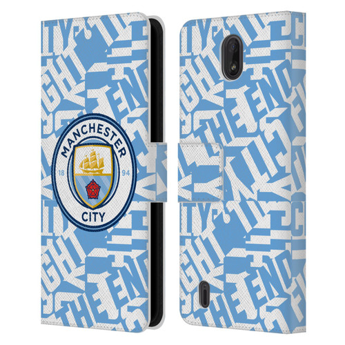 Manchester City Man City FC Graphics Sky Blue Pattern Fight Leather Book Wallet Case Cover For Nokia C01 Plus/C1 2nd Edition