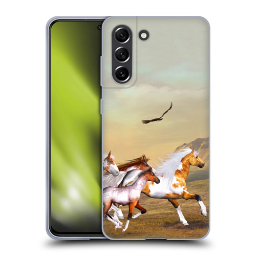 Simone Gatterwe Horses Wild Herd Soft Gel Case for Samsung Galaxy S21 FE 5G