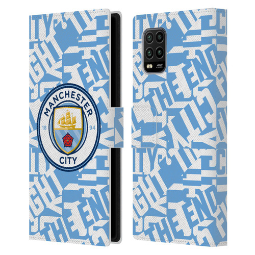 Manchester City Man City FC Graphics Sky Blue Pattern Fight Leather Book Wallet Case Cover For Xiaomi Mi 10 Lite 5G