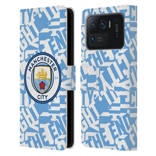 Manchester City Man City FC Graphics Sky Blue Pattern Fight Leather Book Wallet Case Cover For Xiaomi Mi 11 Ultra