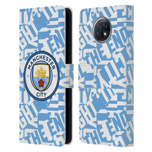 Manchester City Man City FC Graphics Sky Blue Pattern Fight Leather Book Wallet Case Cover For Xiaomi Redmi Note 9T 5G