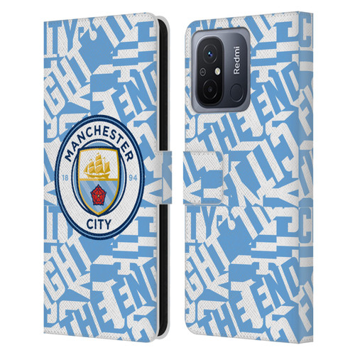 Manchester City Man City FC Graphics Sky Blue Pattern Fight Leather Book Wallet Case Cover For Xiaomi Redmi 12C