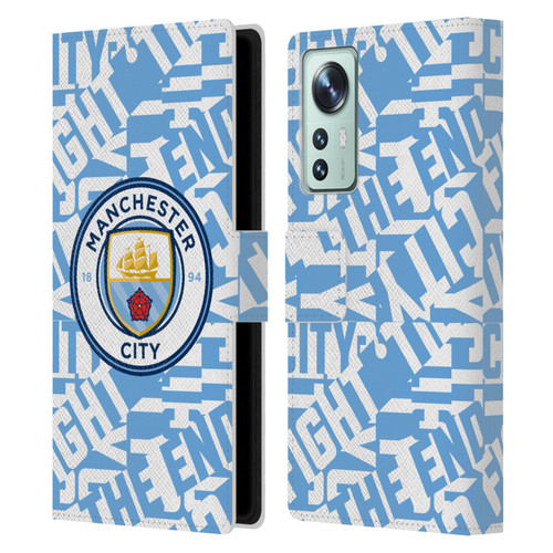 Manchester City Man City FC Graphics Sky Blue Pattern Fight Leather Book Wallet Case Cover For Xiaomi 12