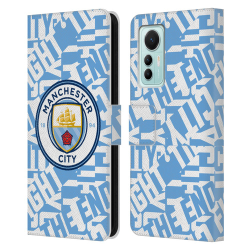 Manchester City Man City FC Graphics Sky Blue Pattern Fight Leather Book Wallet Case Cover For Xiaomi 12 Lite