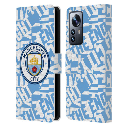 Manchester City Man City FC Graphics Sky Blue Pattern Fight Leather Book Wallet Case Cover For Xiaomi 12 Pro