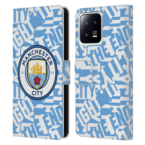 Manchester City Man City FC Graphics Sky Blue Pattern Fight Leather Book Wallet Case Cover For Xiaomi 13 5G