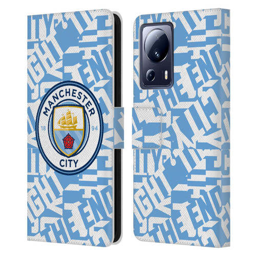 Manchester City Man City FC Graphics Sky Blue Pattern Fight Leather Book Wallet Case Cover For Xiaomi 13 Lite 5G