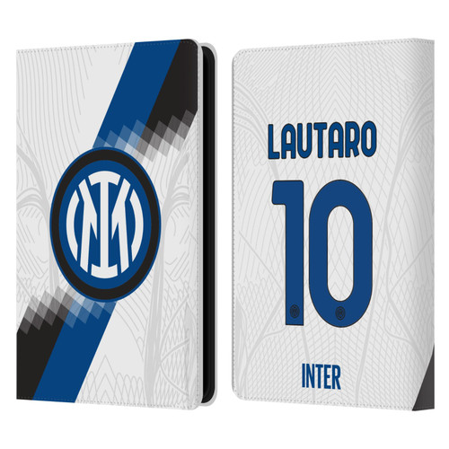 Fc Internazionale Milano 2023/24 Players Away Kit Lautaro Martínez Leather Book Wallet Case Cover For Amazon Kindle Paperwhite 5 (2021)