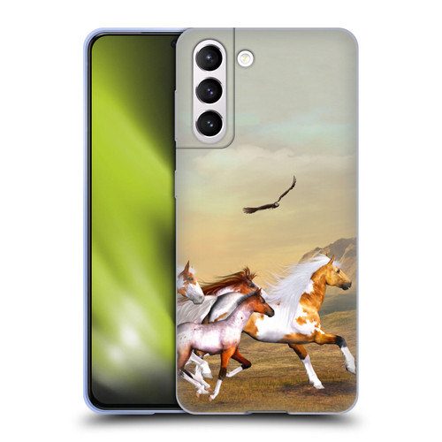 Simone Gatterwe Horses Wild Herd Soft Gel Case for Samsung Galaxy S21 5G