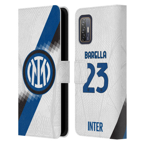 Fc Internazionale Milano 2023/24 Players Away Kit Nicolò Barella Leather Book Wallet Case Cover For HTC Desire 21 Pro 5G
