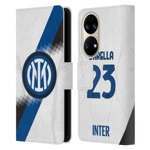 Fc Internazionale Milano 2023/24 Players Away Kit Nicolò Barella Leather Book Wallet Case Cover For Huawei P50