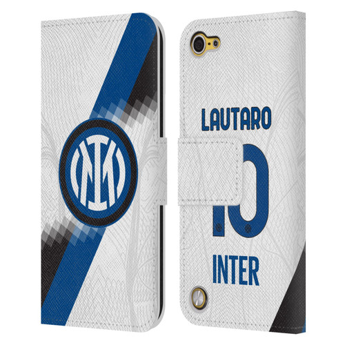 Fc Internazionale Milano 2023/24 Players Away Kit Lautaro Martínez Leather Book Wallet Case Cover For Apple iPod Touch 5G 5th Gen