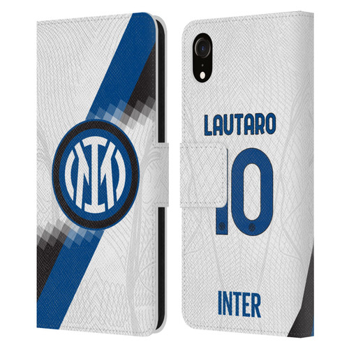 Fc Internazionale Milano 2023/24 Players Away Kit Lautaro Martínez Leather Book Wallet Case Cover For Apple iPhone XR