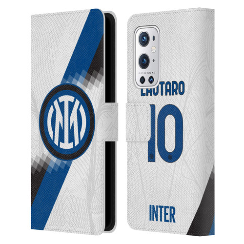 Fc Internazionale Milano 2023/24 Players Away Kit Lautaro Martínez Leather Book Wallet Case Cover For OnePlus 9 Pro