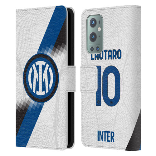 Fc Internazionale Milano 2023/24 Players Away Kit Lautaro Martínez Leather Book Wallet Case Cover For OnePlus 9