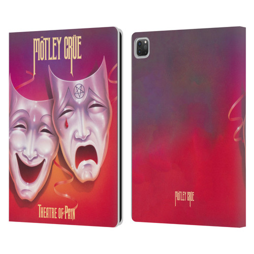 Motley Crue Albums Theater Of Pain Leather Book Wallet Case Cover For Apple iPad Pro 13 M4 2024