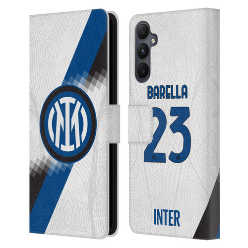 Fc Internazionale Milano 2023/24 Players Away Kit Nicolò Barella Leather Book Wallet Case Cover For Samsung Galaxy A05s